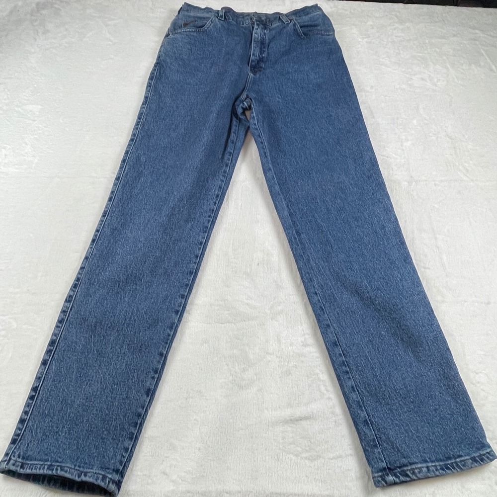 Riders by Lee Womens High Waisted Straight Leg Jeans Blue Medium Wash Size 12M - Picture 1 of 10